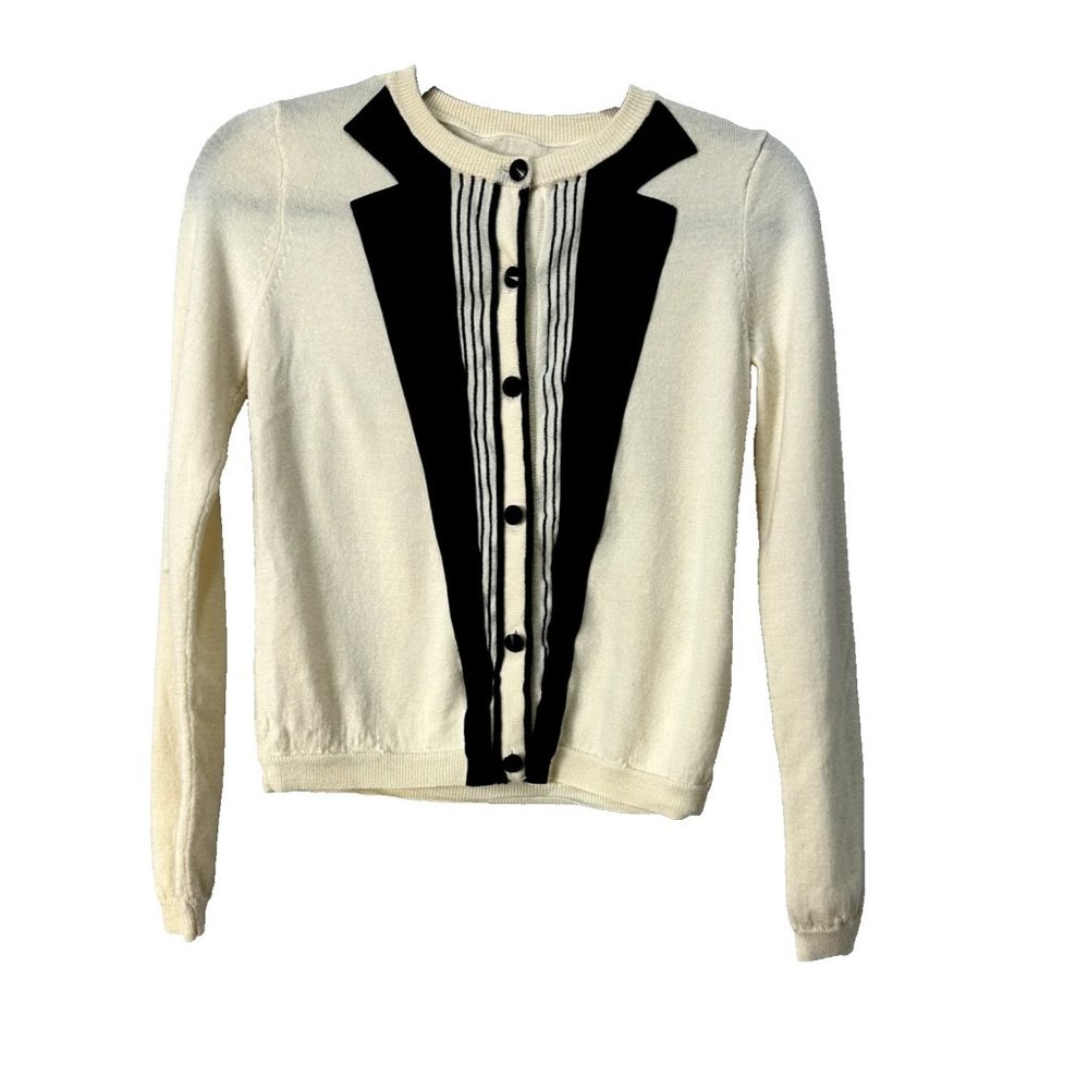 ALICE + OLIVIA Women's 100% Wool/Laine Cardigan Sweater XS